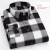 Autumn Leisure New Plaid Shirt Men's Cotton Cardigan Oxford Long Sleeve Fashion Urban Lapel Close-up