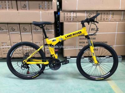 Mountain bike 202426 \"21 speed high carbon steel frame folding new bike mountain bike factory direct sale