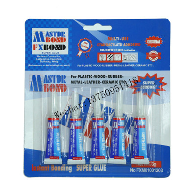 MASTDR BOND FXBOND  blue card 502 SUPER GLUE POWER GLUE SHO GLUE OEM 502 super glue 3g in aluminium tube