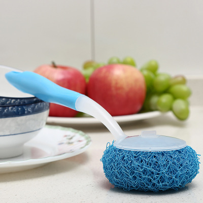 Pot brush kitchen brush non-oil brush polyester fiber color cleaning brush Pot brush