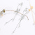 925 Silver Korean Style Long XINGX Wind Chimes Earrings Exaggerated Artificial Crystal Pearl Flower Earrings Factory Wholesale