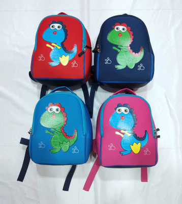 Little dinosaur kindergarten children waterproof bag boy girl snacks backpack cartoon cute backpack