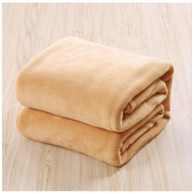 Solid Color Flannel Flannel Air Conditioning Blanket Sheets Foreign Trade Hot Sale Promotional Items Gift Noble Blanket Wholesale