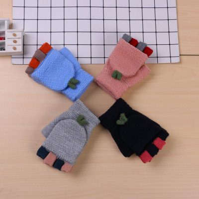 Wrap refers to the new style of warm knit gloves with multi-color flap