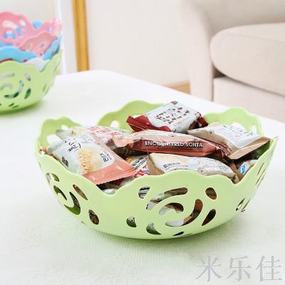 Fruit bowl creative home Fruit bowl plastic Fruit bowl gift blue candy snack Fruit basket candy bowl