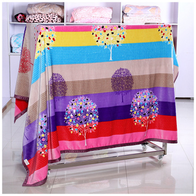 Taobao Hot Sales Korean Version Flannel Blanket High Quality Foreign Trade High Quality Blanket Soft Air Conditioner Quilt Blanket Factory Wholesale
