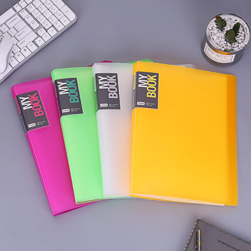 pp brochure a4 loose-leaf office folder transparent insert sheet music folder data management book document book customization