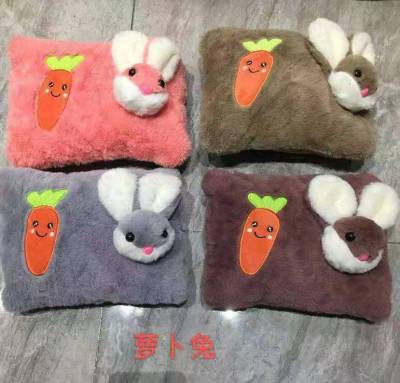 Unzipper washing plush embroidery stereo warm hand bao nuan baby charging explosion - proof water injection