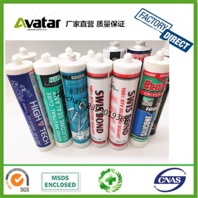 Outside Mould Resistant Silicone Sealer good price Black Silicone Caulk For Granite And Marble