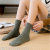 Japanese socks autumn and winter women double needle stockings in cotton socks women retro color stockings