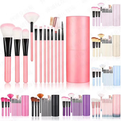 12 PCs Makeup Brush Set Beauty Brush Makeup Brush Set Makeup for Beginners Tool Set Brush