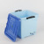 Factory direct selling 1551A solid color square box 75L plastic storage box easy button storage box