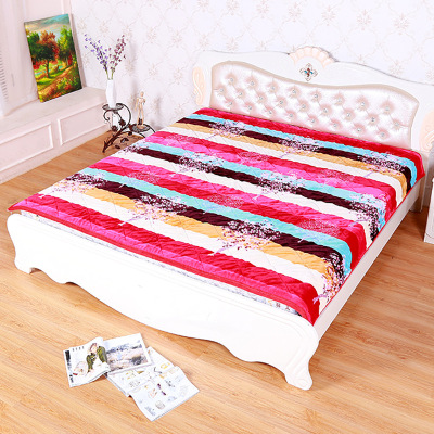 Factory Wholesale Foreign Trade 200 * 180cm Flannel Quiltedtextiles 2.0kg Printed Mixed Korean Velvet Bedspread