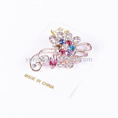 New alloy water drill crystal brooch wholesale alloy scarf button accessories corsage New alloy water drill crystal brooch wholesale alloy scarf button accessories corsage