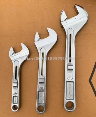 Push and pull adjustable wrench