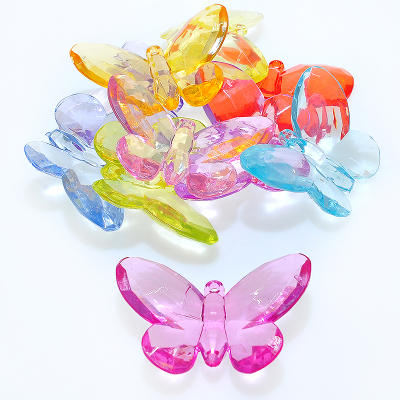 Supply Amusement Park Color Bead Ornament Accessories Acrylic Crystal Butterfly Crane Machines Pendant Factory Direct Sales