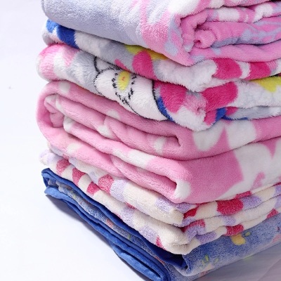Factory Stock Foreign Trade Customization More Sizes Thickening Print Thermal Bed Sheet Coral Fleece Blanket Blankets