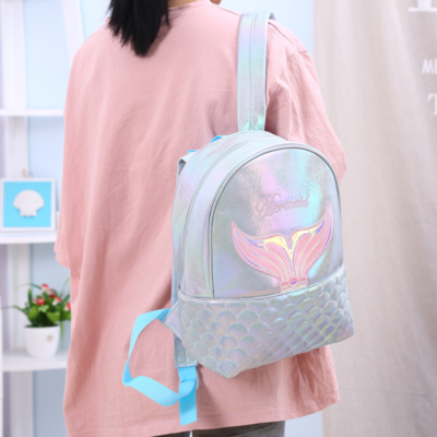 2020 Autumn New Mermaid Tail Pu Backpack Large Capacity Teenage Leisure Travel Bag Student Schoolbag