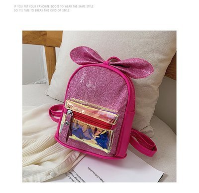 Korean Style Girls Casual Small Travel Backpack Girls Cute Fashion Cartoon Trendy Double Shoulder Princess Children Mini Bag
