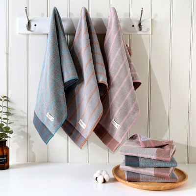 Manufacturer direct cotton towel double layer gauze soft bibulating adult gift company custom logo towel wholesale
