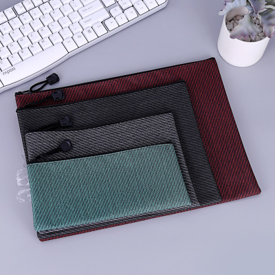 Multi-function file bag waterproof A4 file pocket canvas storage bag School and office supplies
