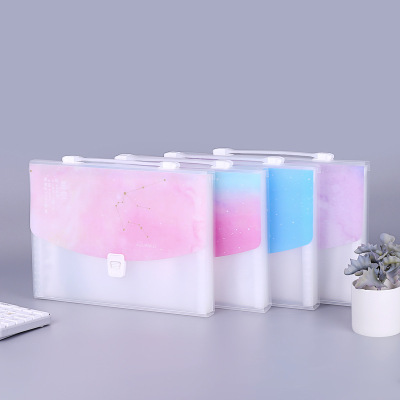 New Multi-functional portable organ Bag A4 storage box stationery storage bag office expanding file Paper Folder