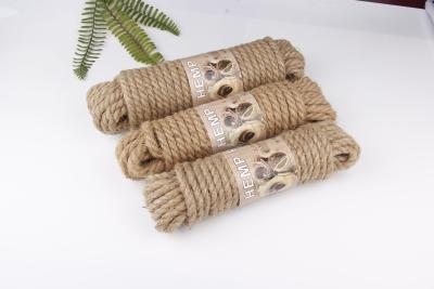 Jute Rope Three-Strand Four-Strand Vintage Ornament DIY Craft Garden Outdoor Tug-of-War Wear-Resistant Shower-Resistant Natural Environmental Protection