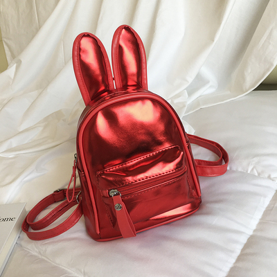 2019 New Children's Fashion Travel Cute Backpack Rabbit All-Match Cartoon Leisure Small Bright Surface Baby Trendy Bag