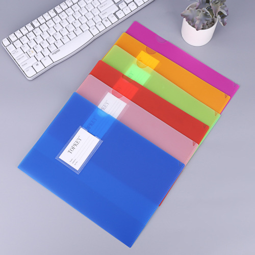 new thickened single-page folder a4l type file protective sleeve two-page information bag insert single piece folder