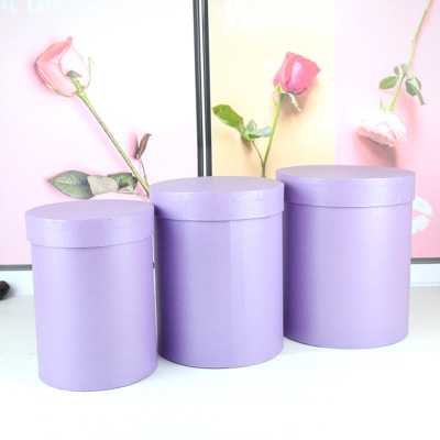 Huacho spot solid color three-piece set of gift box Huacho bucket box flowers gift box Huacho bucket box custom gift box