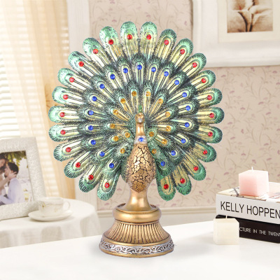 Peacock Open Screen Resin Crafts Fu Home Decoration Wine Cabinet Decoration Wedding Gift Special Offer 55