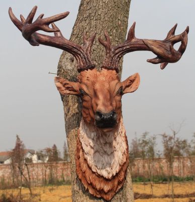 "Wholesale Custom" Artificial Deer Head Wall Hangings Home Bar Guest Restaurant European Style Craft Ornaments