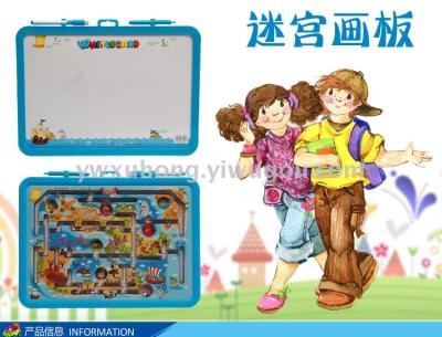 Customized magnetic maze walk bead board children puzzle magnetic drawing board multifunctional cartoon board