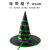 The Halloween witch hat wizard hat Halloween gift hat dance show headdress black ribbon hat