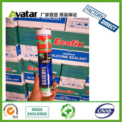 ECOFIX Acetic cure clear silicone sealant for outdoor caulk wtih good price