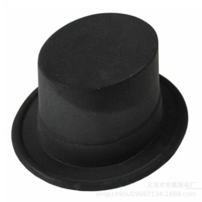 Manufacturers direct sales of gold powder cowboy hats PVC hats PVC round hat masquerade ball festival