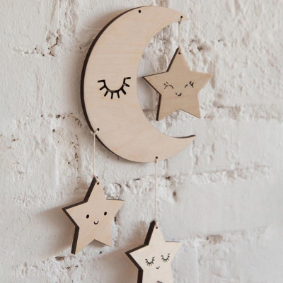 Nordic style star-shaped grounding pendant photography tassel hanging decoration children's room decoration