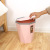 Family sitting room bedroom kitchen toilet press type shell cover trash can with cover receive bucket ashbin