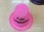 PVC gold powder small high hat word dance party