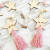 The Nordic style, lovely star wood beads tassel pendant children 's room decorative pendant photography decoration
