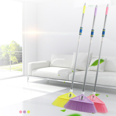 Manufacturer direct sale sponge handle hang hole type broom lightweight interface lightweight broom is not easy to break