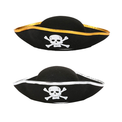Halloween pirate hat skullcap pirates of the Caribbean cap