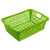 Korean plastic basket rectangular large size basket belt leading storage basket