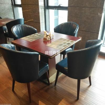 Table and chair in the western restaurant of tianjin international hotel