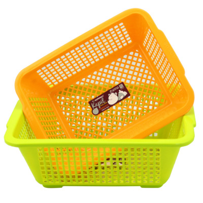 What is more, what is more Fashionable and Fashionable european-style square sieve plastic thickened fruit and vegetable basket at home and use asphalt sieve clean basket