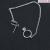 Arnan jewelry fashion trend earrings titanium steel ring earrings simple personality round coil earrings