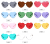 Frame - less super light sunglasses decorated love peach glasses spring di glasses female