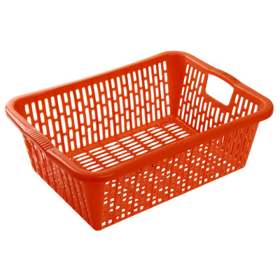Korean plastic basket rectangular large size basket belt leading storage basket