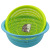 Oval sieve fruit and vegetable basket plastic thickening multi-purpose storage basket thickening plastic sieve wash basket