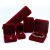 Supply Spunlace Bottom Plush Purplish Red Long Wool Flocking Cloth Gift Box Flocking Cloth Craft Box Flannel in Stock